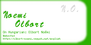 noemi olbort business card